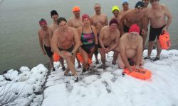 1. novoročné plávanie v Dunaji v znamení zimy